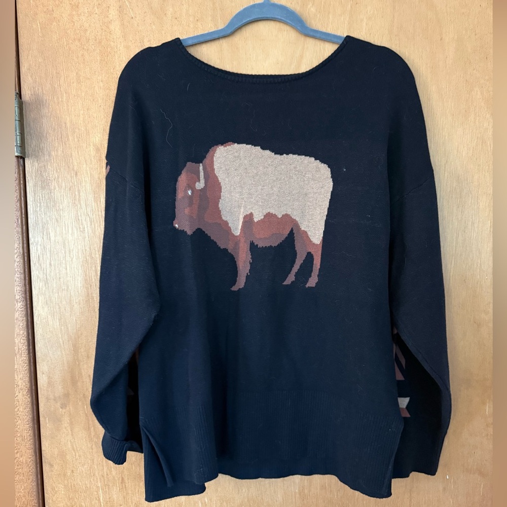Black Buffalo Sweater